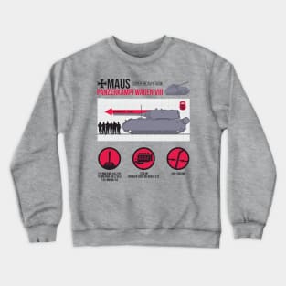 Informative infographics Pz-VIII MAUS Crewneck Sweatshirt